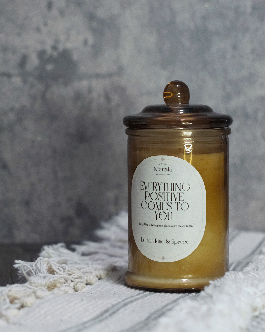 Angel Guidance Blessing Candle: Lemon Rind & Spruce