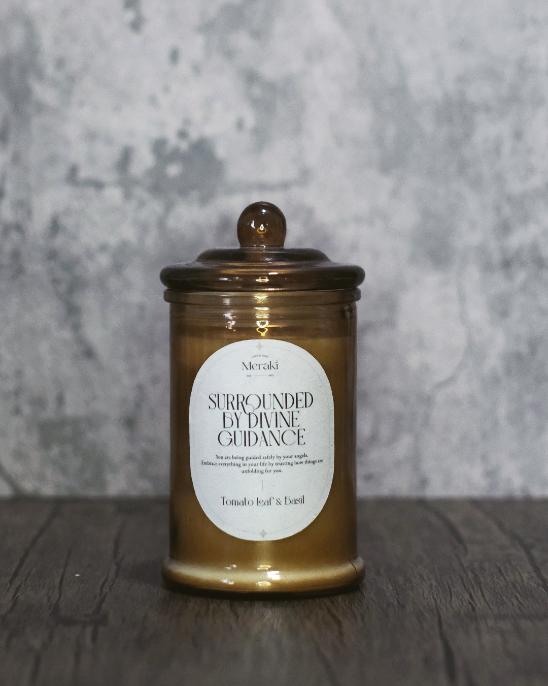 Angel Guidance Blessing Candle: Tomato Leaf & Basil