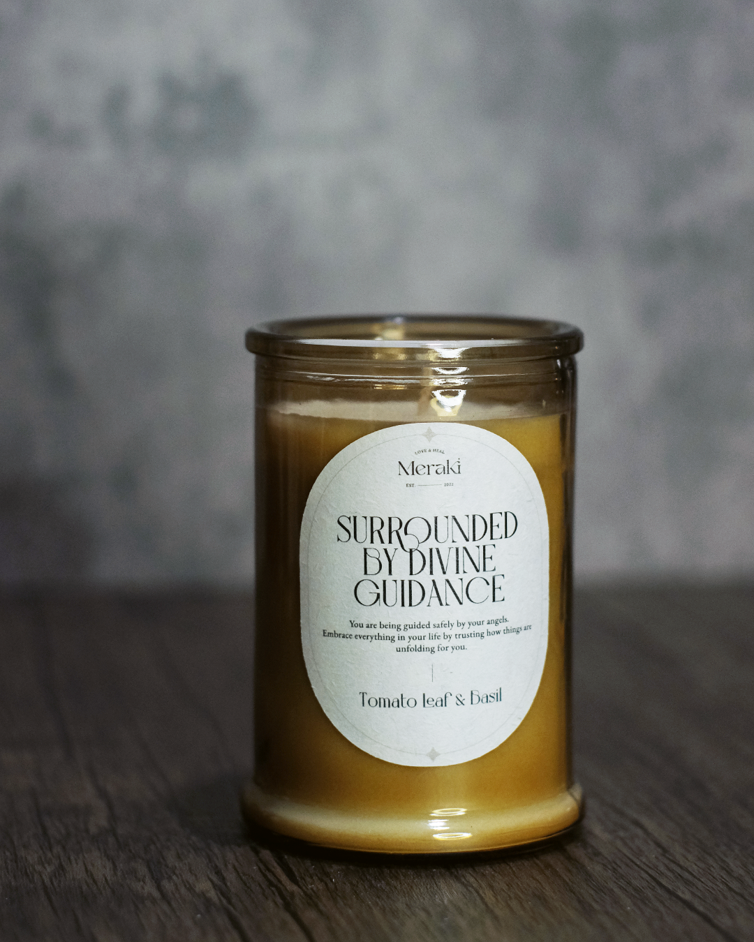 Angel Guidance Blessing Candle: Tomato Leaf & Basil