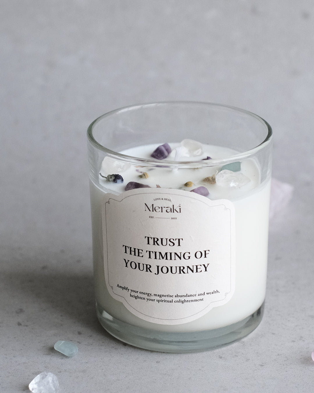 Manifestation Crystal Candle: Blessing Magic B