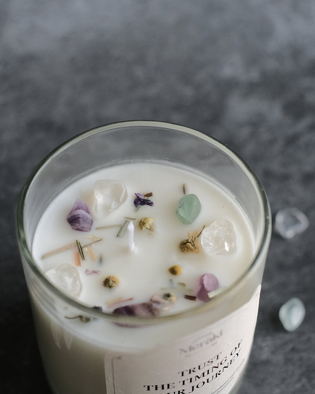 Manifestation Crystal Candle: Blessing Magic B