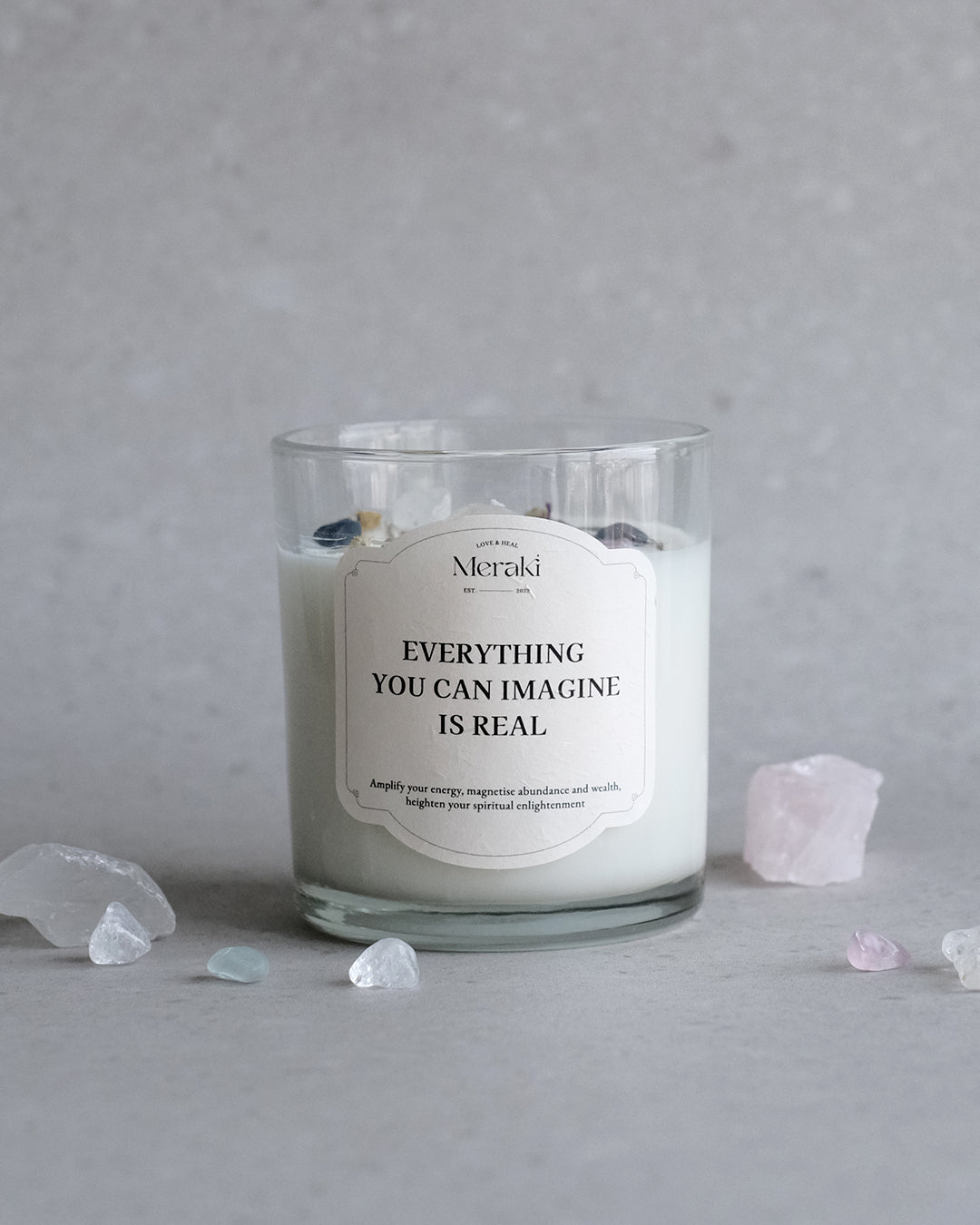 Manifestation Crystal Candle: Blessing Magic A