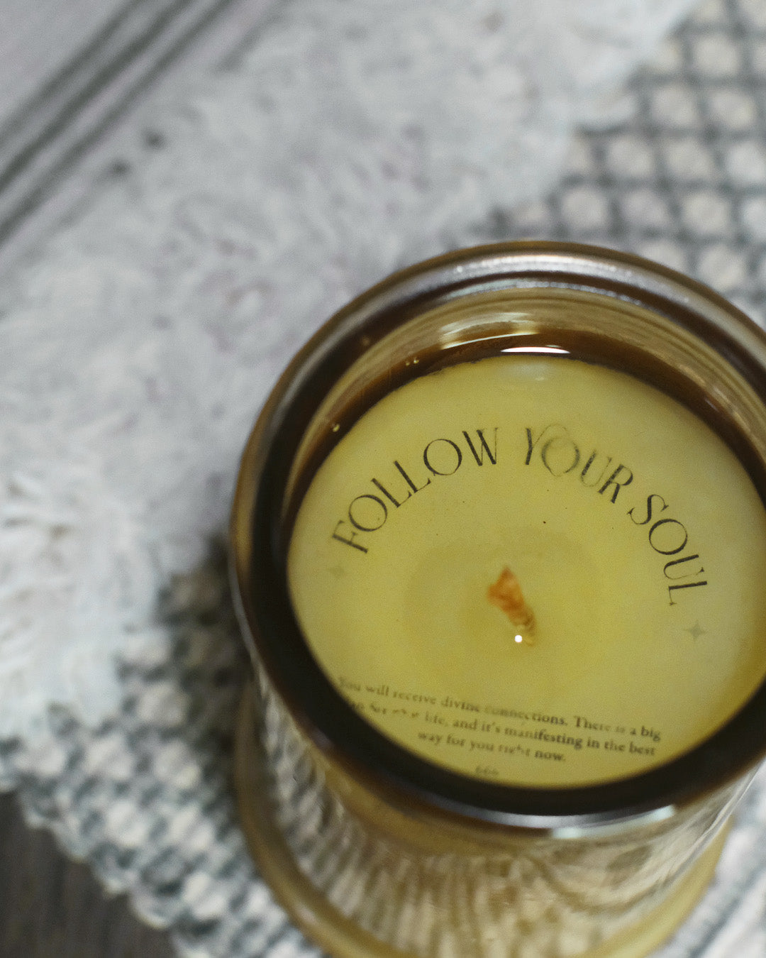 Angel Guidance Blessing Candle: Woody Brandy